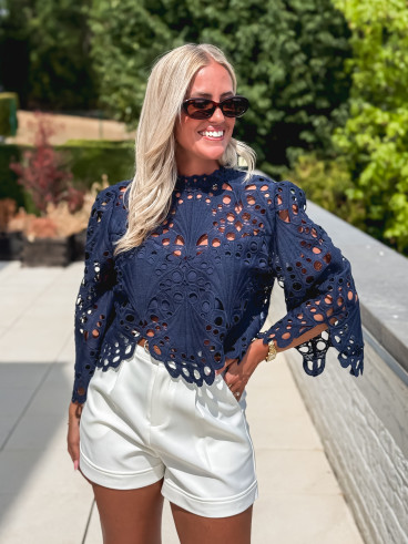 Blouse Loriel - Bleu marine