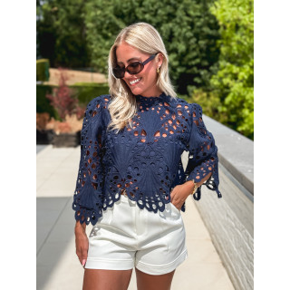 Blouse Loriel - Bleu marine