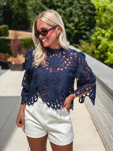 Blouse Loriel - Bleu marine