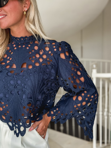 Blouse Loriel - Bleu marine