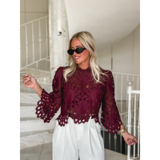 Blouse Loriel - Bordeaux