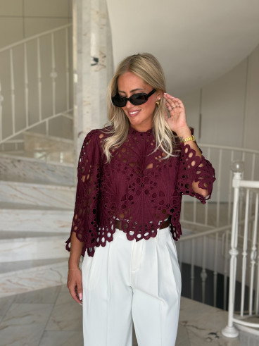 Blouse Loriel - Bordeaux