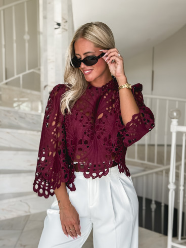Blouse Loriel - Bordeaux