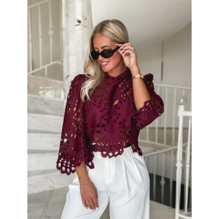 Blouse Loriel - Bordeaux