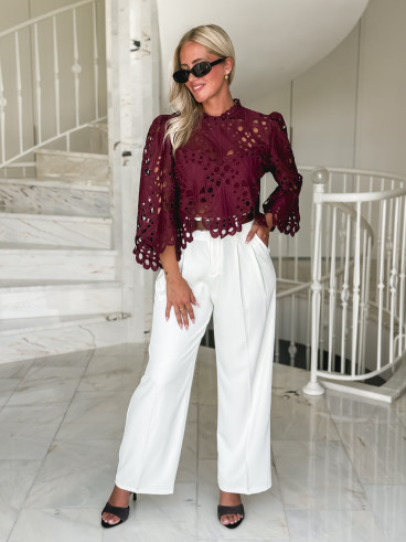 Blouse Loriel - Bordeaux
