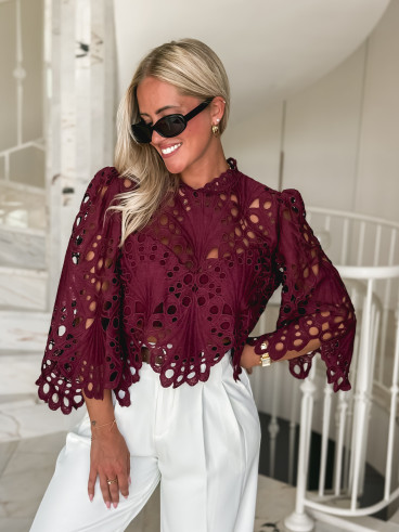 Blouse Loriel - Bordeaux