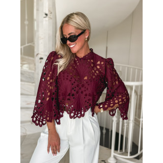 Blouse Loriel - Bordeaux