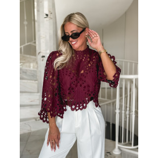 Blouse Loriel - Bordeaux