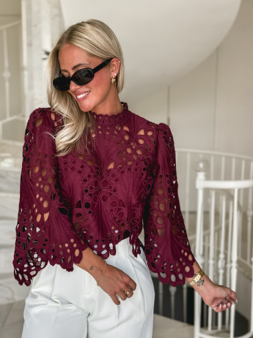Blouse Loriel - Bordeaux