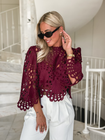 Blouse Loriel - Bordeaux