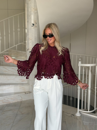 Blouse Loriel - Bordeaux