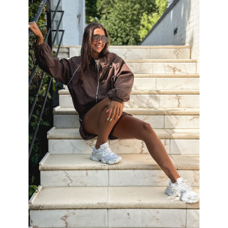 Veste à carreaux Milana - Chocolat