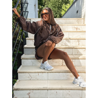 Short à carreaux Milana - Chocolat