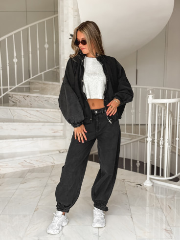 Veste en jeans Tayra - Noir