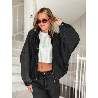 Veste en jeans Tayra - Noir