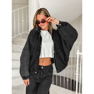 Veste en jeans Tayra - Noir