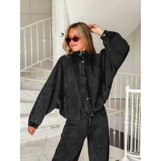 Veste en jeans Tayra - Noir