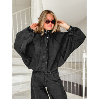 Veste en jeans Tayra - Noir