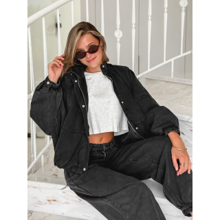 Veste en jeans Tayra - Noir