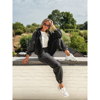 Veste en jeans Tayra - Noir