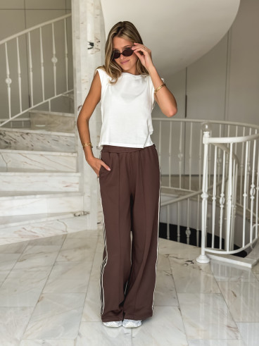 Pantalon Adrianna - Chocolat