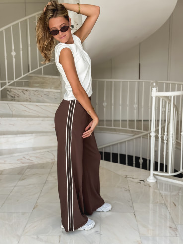 Pantalon Adrianna - Chocolat