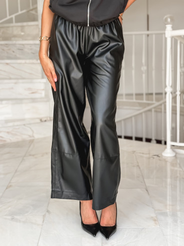 Pantalon simili cuir Amana - Noir