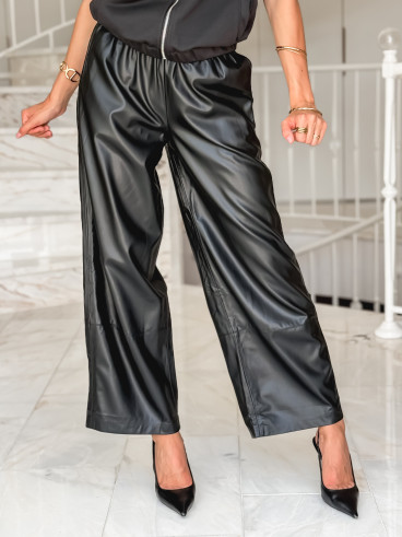 Pantalon simili cuir Amana - Noir