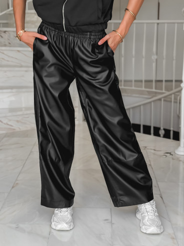 Pantalon simili cuir Amana - Noir