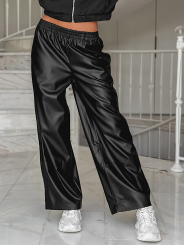 Pantalon simili cuir Amana - Noir
