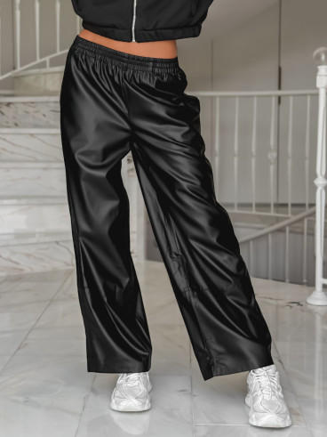Pantalon simili cuir Amana - Noir