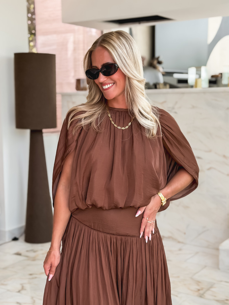 Blouse Zafira - Chocolat Blouse Zafira - Chocolat
