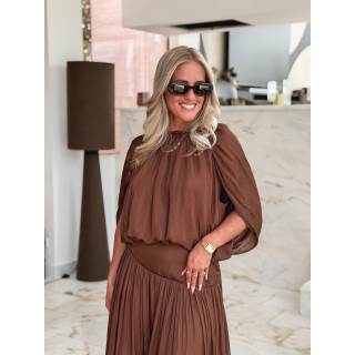 Blouse Zafira - Chocolat