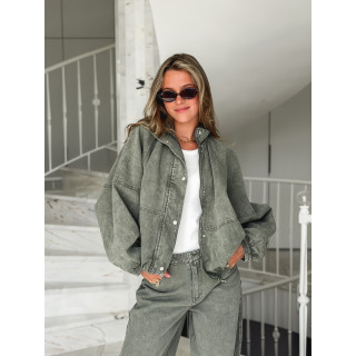 Veste en jeans Tayra - Kaki