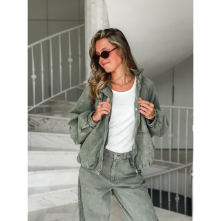 Veste en jeans Tayra - Kaki