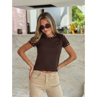T-shirt Gladia - Chocolat