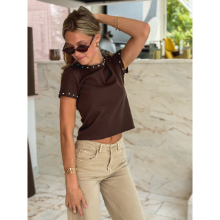 T-shirt Gladia - Chocolat