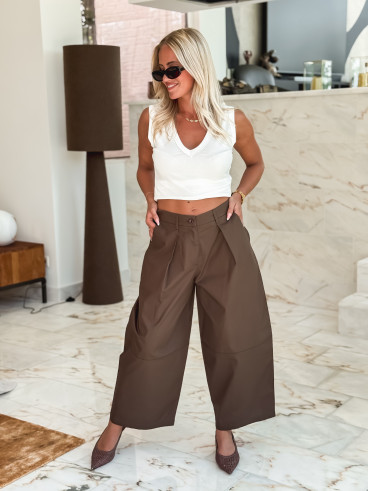 Pantalon Théora - Chocolat