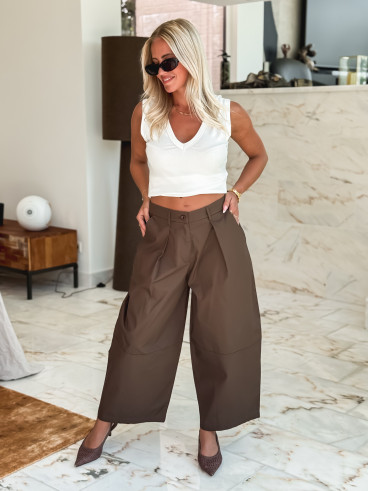 Pantalon Théora - Chocolat