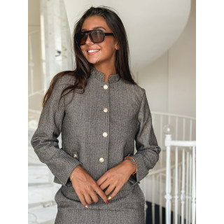 Veste à motifs Marjolia - Marron