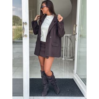 Jupe short Darline - Chocolat