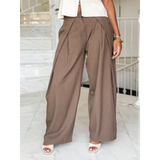 Pantalon lignée Marylise - Taupe