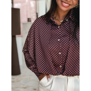 Chemise à pois Baptista - Prune