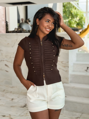 Blouse Robine - Chocolat