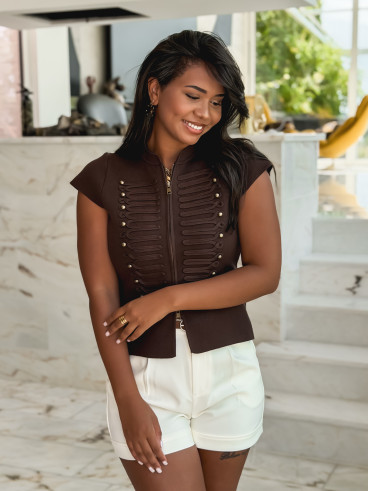 Blouse Robine - Chocolat
