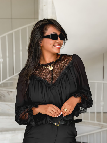 Blouse Cornélia - Noir