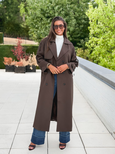 Trench Faustina - Chocolat
