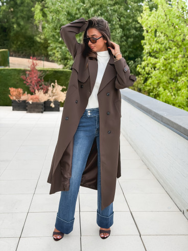 Trench Faustina - Chocolat