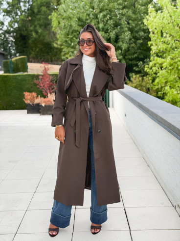Trench Faustina - Chocolat