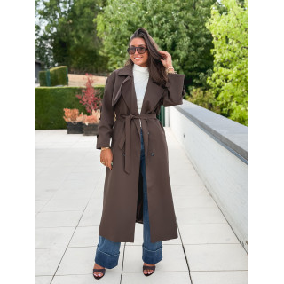 Trench Faustina - Chocolat
